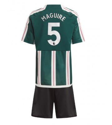 Manchester United Harry Maguire #5 Replica Away Stadium Kit for Kids 2023-24 Short Sleeve (+ pants)